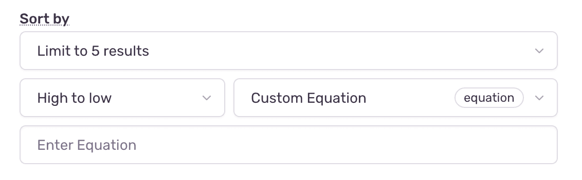 Custom equation field.